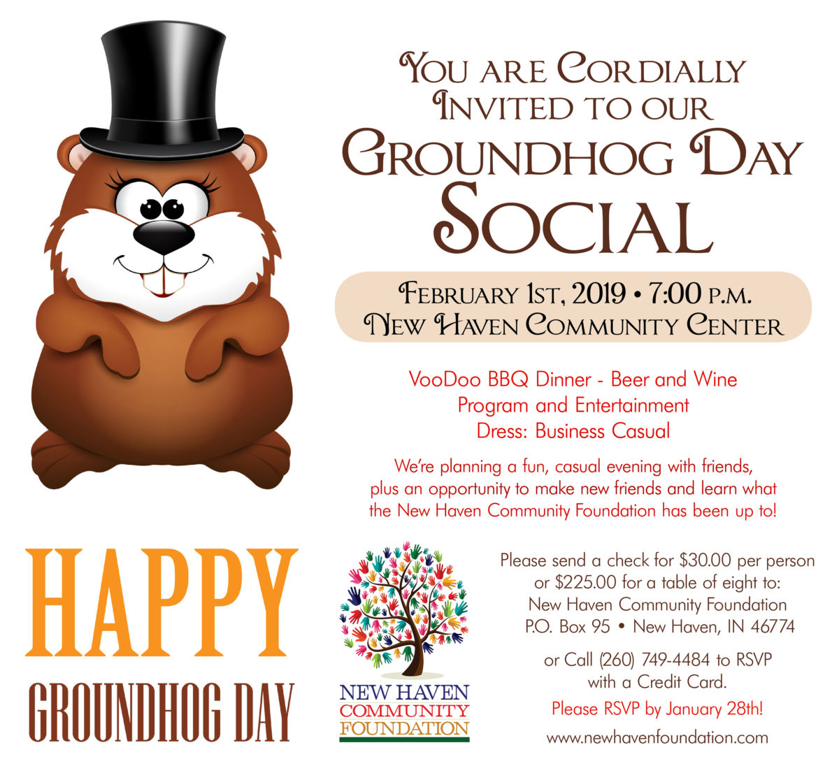 2019 Groundhog Day Social - New Haven Community Foundation